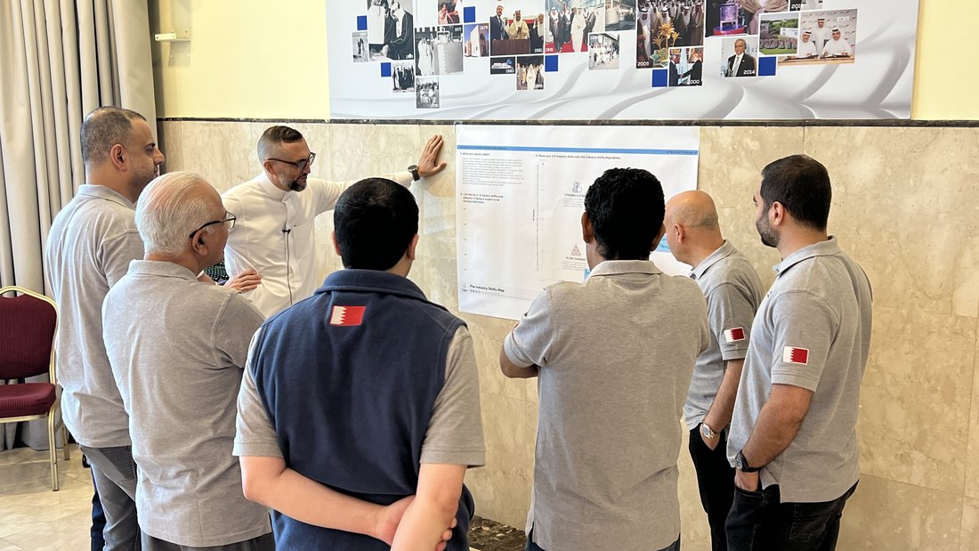 Suhail Algosaibi facilitating a strategy session with a corporate team